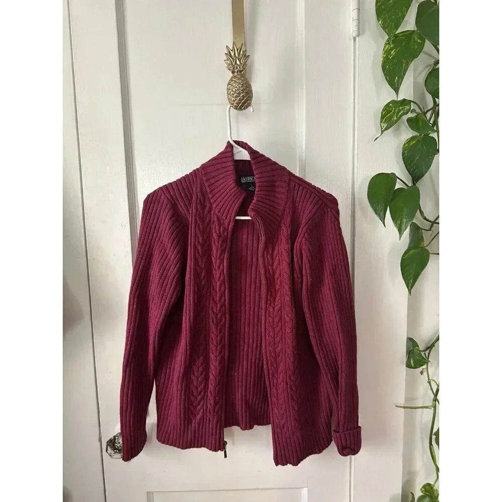 Lands End women’s size small maroon sweater
